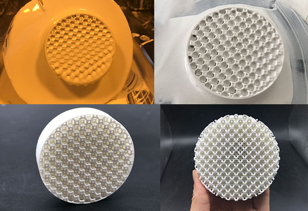 Ceramic filter for chemical energy field