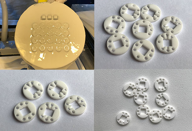 Ceramic 3D printed chip base applied to sensor core