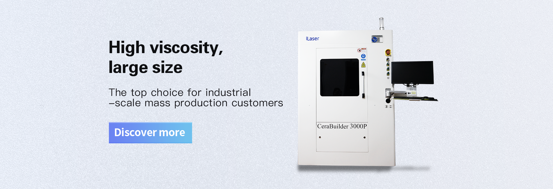 3000P高粘度、大尺寸工业级陶瓷激光3D打印机